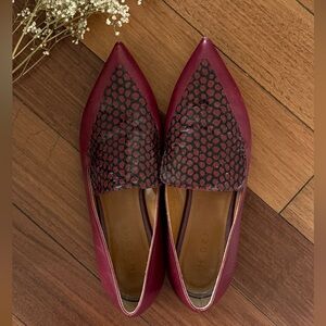 M.Gemi Gia
 Burgundy Leather loafer Size 39 Red